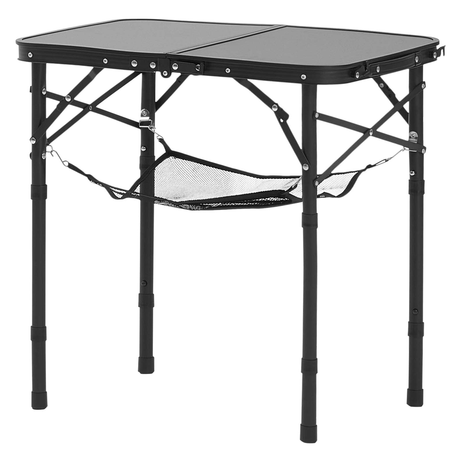 2ft Folding Portable Camping Table Aluminum Outdoor Table Adjustable Height_voghion.com